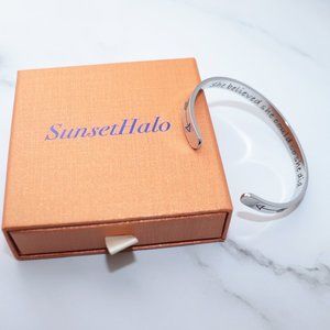 Inspirational Mantra Cuff Bracelet for Women 2